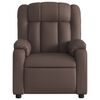 vidaXL Fauteuil inclinable Marron Similicuir