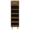 vidaXL Meuble &agrave; chaussures Ch&ecirc;ne marron 30x35x105 cm Bois d'ing&eacute;nierie