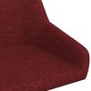 vidaXL Tabourets de bar lot de 2 rouge bordeaux tissu