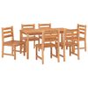 vidaXL Ensemble &agrave; manger de jardin 7 pcs Bois de teck solide