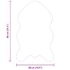 vidaXL Tapis en Fourrure Synth&eacute;tique de Lapin Olite Blanc 50 x 80 cm