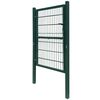 vidaXL Portail de cl&ocirc;ture 2D (simple) vert 100x160 cm