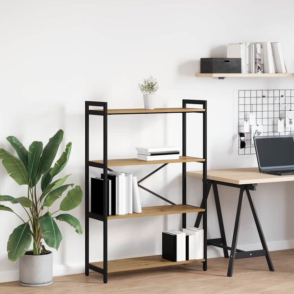 vidaXL &Eacute;tag&egrave;re Ch&ecirc;ne artisanal 80 x 30 x 120 cm Bois d'ing&eacute;nierie
