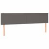 vidaXL Sommier &agrave; lattes de lit avec matelas gris 120x190 cm similicuir