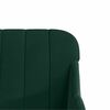 vidaXL Fauteuil Vert fonc&eacute; 63x76x80 cm Velours