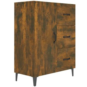 vidaXL Buffet ch&ecirc;ne fum&eacute; 69,5x34x90 cm bois d'ing&eacute;nierie