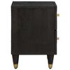 vidaXL Cabinet de chevet Noir 40 x 33 x 46 cm Bois de mangue massif