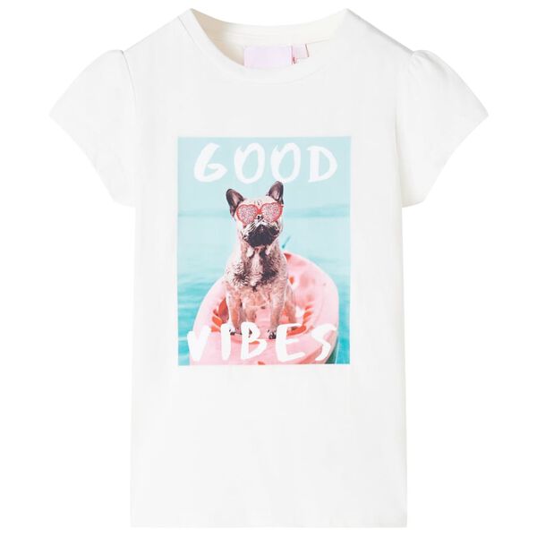 T-shirt pour enfants &eacute;cru 128