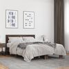 vidaXL Cadre de lit sans matelas ch&ecirc;ne marron 140x200 cm