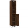 vidaXL Buffet haut Ch&ecirc;ne marron 34,5x34x180 cm Bois d'ing&eacute;nierie