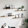 vidaXL &Eacute;tag&egrave;re &agrave; livres 4 pcs Marron 100 x 20 x 1,5 cm