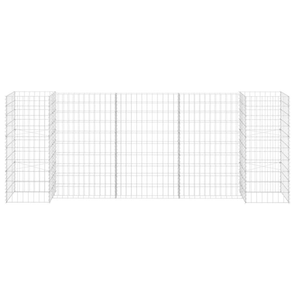 vidaXL Jardini&egrave;re &agrave; gabion en H Fil d'acier 260x40x100 cm