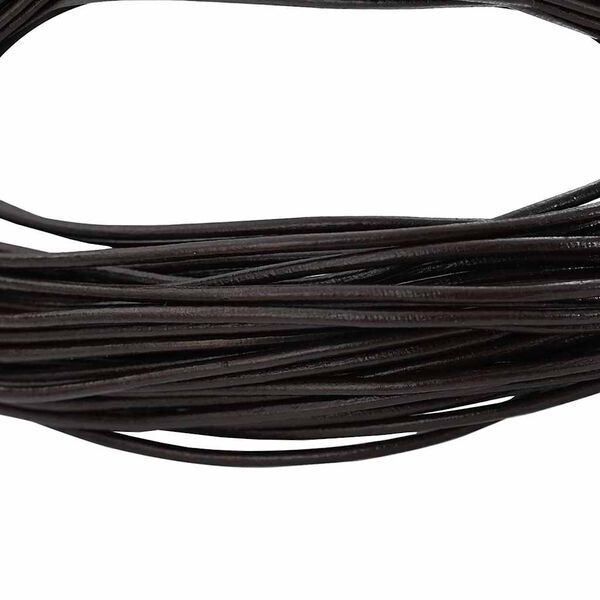 vidaXL Corde en Cuir Marron fonc&eacute; &Oslash;1,5 mm x 5 m Cuir