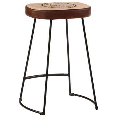 vidaXL Tabourets de bar lot de 2 marron foncé 41x29x62 cm