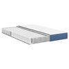 vidaXL Matelas de Lit avec matelas Bleu 140 x 200 cm tissu