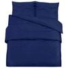 vidaXL Ensemble de housse de couette Bleu marine 200x200 cm Coton