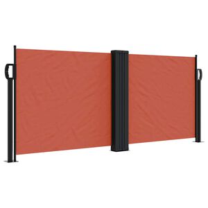 vidaXL Auvent lat&eacute;ral r&eacute;tractable terre cuite 100x1000 cm