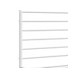 vidaXL Cadre de lit m&eacute;tal sans matelas et pied de lit blanc 120x200 cm