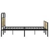 vidaXL Cadre de lit sans matelas 140x200 cm ch&ecirc;ne sonoma
