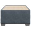 vidaXL Cadre de lit sans matelas gris fonc&eacute; 90x200 cm velours