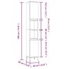 vidaXL Ensemble de meubles de salle de bain 4 pcs blanc brillant