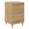 vidaXL Cabinet de chevet avec tiroir Ch&ecirc;ne artisanal 40 x 40 x 66 cm
