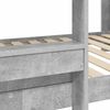 vidaXL Lit Superpos&eacute; pour Enfants avec matelas Gris b&eacute;ton 75 x 190 cm