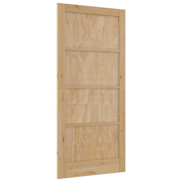 vidaXL Porte int&eacute;rieure Marron 93 x 202 cm Contreplaqu&eacute;
