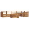 vidaXL Ensemble de canap&eacute;s d'ext&eacute;rieur 6 pcs Naturel