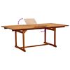 vidaXL Ensemble &agrave; manger de jardin 5pcs bois d'acacia solide textil&egrave;ne
