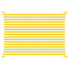 vidaXL Voile d'ombre Jaune et blanc 3,5 x 2,5 m 100 % polyester Oxford