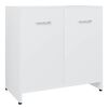 vidaXL Armoire de salle de bain Blanc 60x33x61 cm Bois d'ing&eacute;nierie