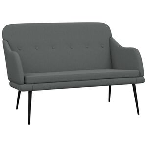 vidaXL Banc Gris fonc&eacute; 110x76x80 cm Tissu