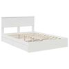 vidaXL Lit de Rangement Blanc 160 x 200 cm Bois d'ing&eacute;nierie