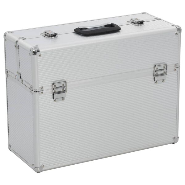 vidaXL Bo&icirc;te &agrave; outils 47 x 36 x 20 cm Argent&eacute; Aluminium