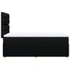 vidaXL Sommier &agrave; lattes de lit avec matelas Noir 100x200 cm Tissu
