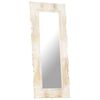 vidaXL Miroir Blanc 110x50 cm Bois de manguier massif