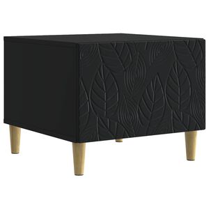 vidaXL Table basse Noir 50 x 49 x 40 cm Bois d'ing&eacute;nierie