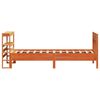 vidaXL Cadre de lit sans matelas cire marron 90x190 cm bois pin massif