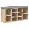 vidaXL Banc &agrave; chaussures ch&ecirc;ne sonoma 102x32x50 cm bois d'ing&eacute;nierie