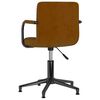 vidaXL Chaises pivotantes &agrave; manger lot de 2 marron velours