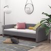 vidaXL Lit avec matelas et USB Gris clair Tissu 90x200 cm