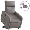 vidaXL Fauteuil inclinable &eacute;lectrique taupe tissu