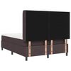 vidaXL Lit &agrave; ressorts avec matelas Marron fonc&eacute; 160 x 200 cm tissu