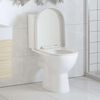 vidaXL Abattant WC à fermeture en douceur Blanc Carré