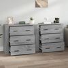 vidaXL Buffets 2 pcs sonoma gris bois d'ingénierie
