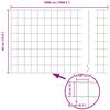 vidaXL Cl&ocirc;ture avec poteau Vert 0,4 x 50 m Acier et PVC