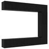 vidaXL Ensemble meuble TV 5 pc 100 x 30 x 30 cm Ch&ecirc;ne noir