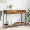 vidaXL Table console Bois Ancien 100 x 34,5 x 75 cm Bois d'ing&eacute;nierie