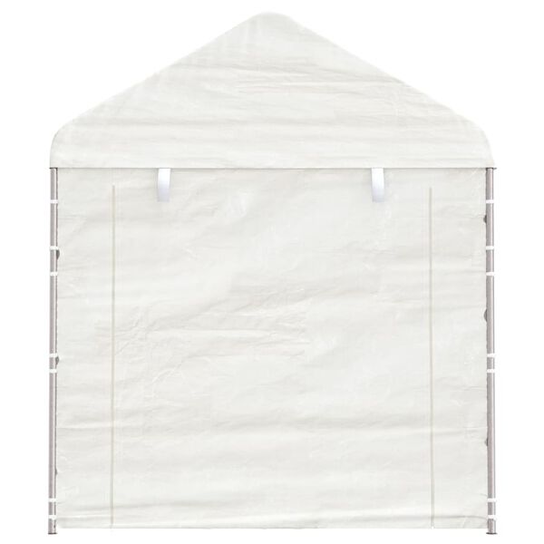 vidaXL Belvédère avec toit blanc 11,15x2,28x2,69 m polyéthylène